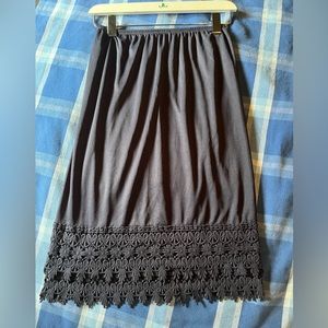 Navy Lace Skirt